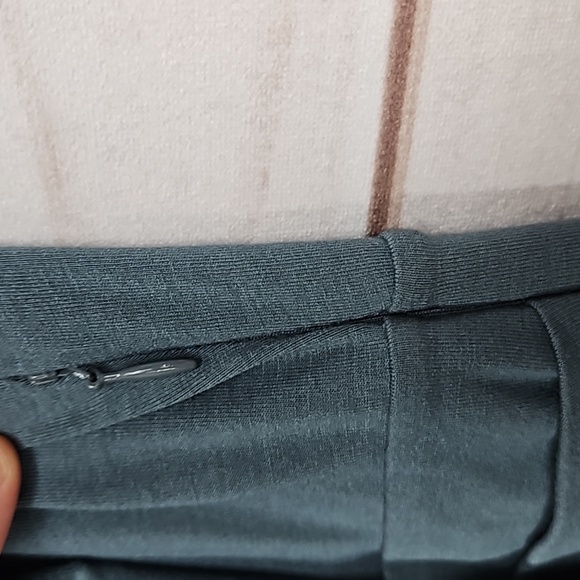 Ann Taylor Dusty Blue Cowl Neck Dress - Size 6 - Picture 9 of 12